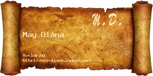 May Diána névjegykártya